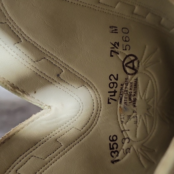 ACME Womens 7.5M Vintage Cowboy Boots Dingo Heeled Dream Catcher Embroidered Tan - Picture 11 of 16